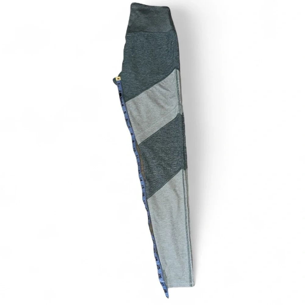 Alo Yoga Alosoft Sheila High Waist Colorblock Leggings Seagrass Green Heather S